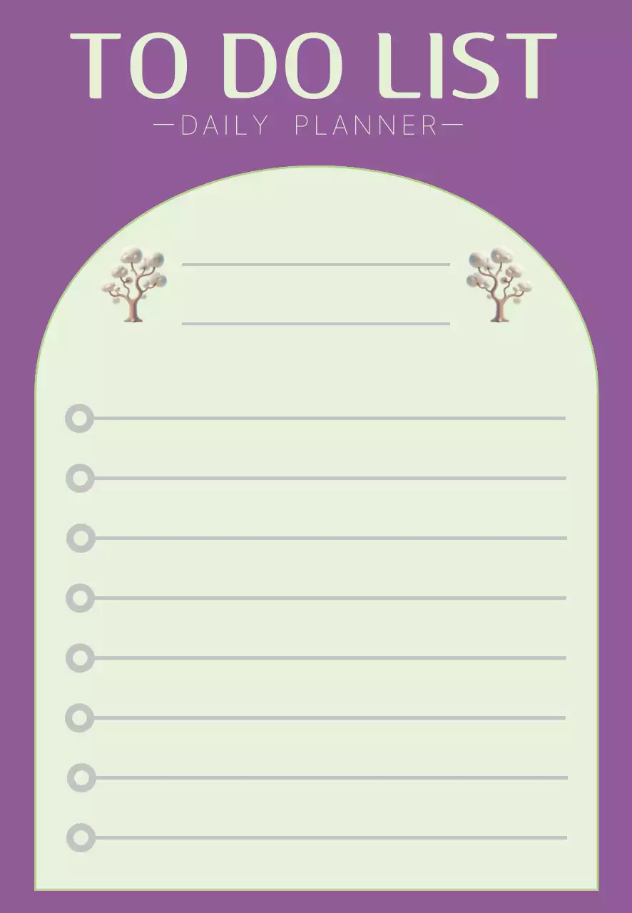 보라 아치형 할일목록