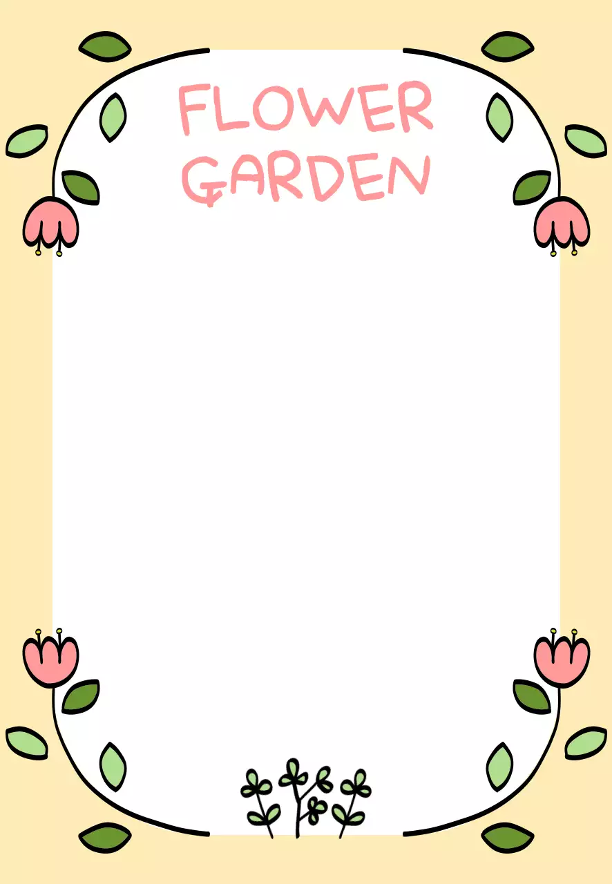 노랑 아기자기한 손그림 봄분위기 다꾸