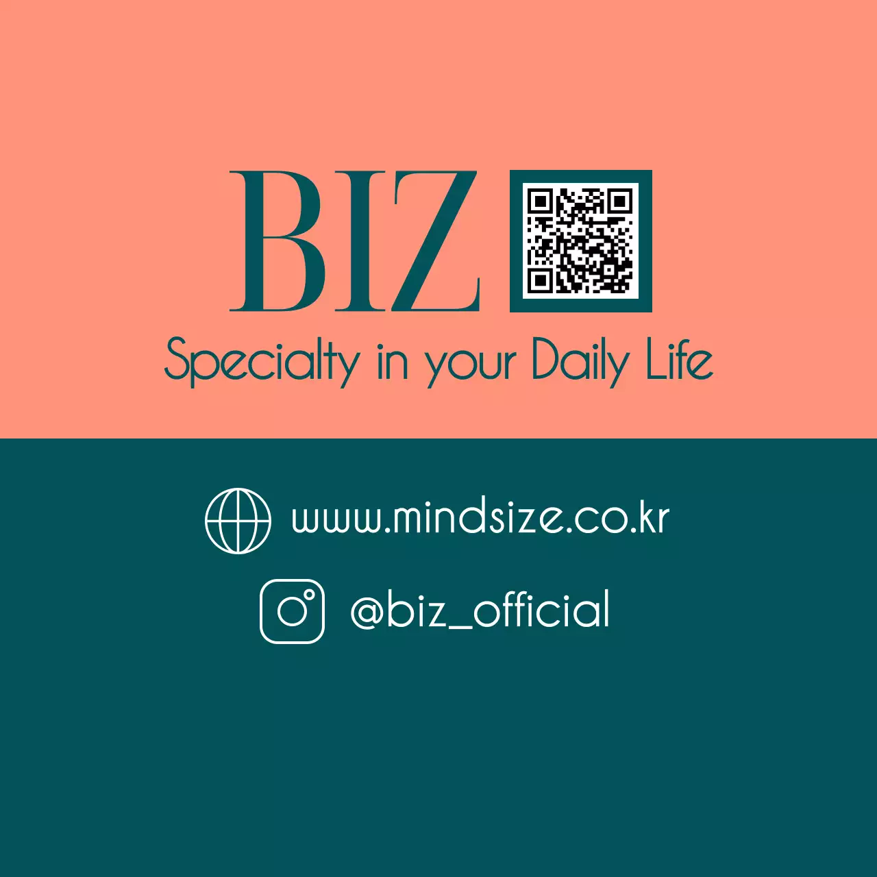 분홍색 미니멀 비즈니스 홍보