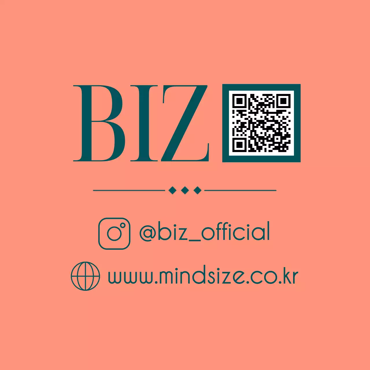 분홍색 미니멀 비즈니스 홍보