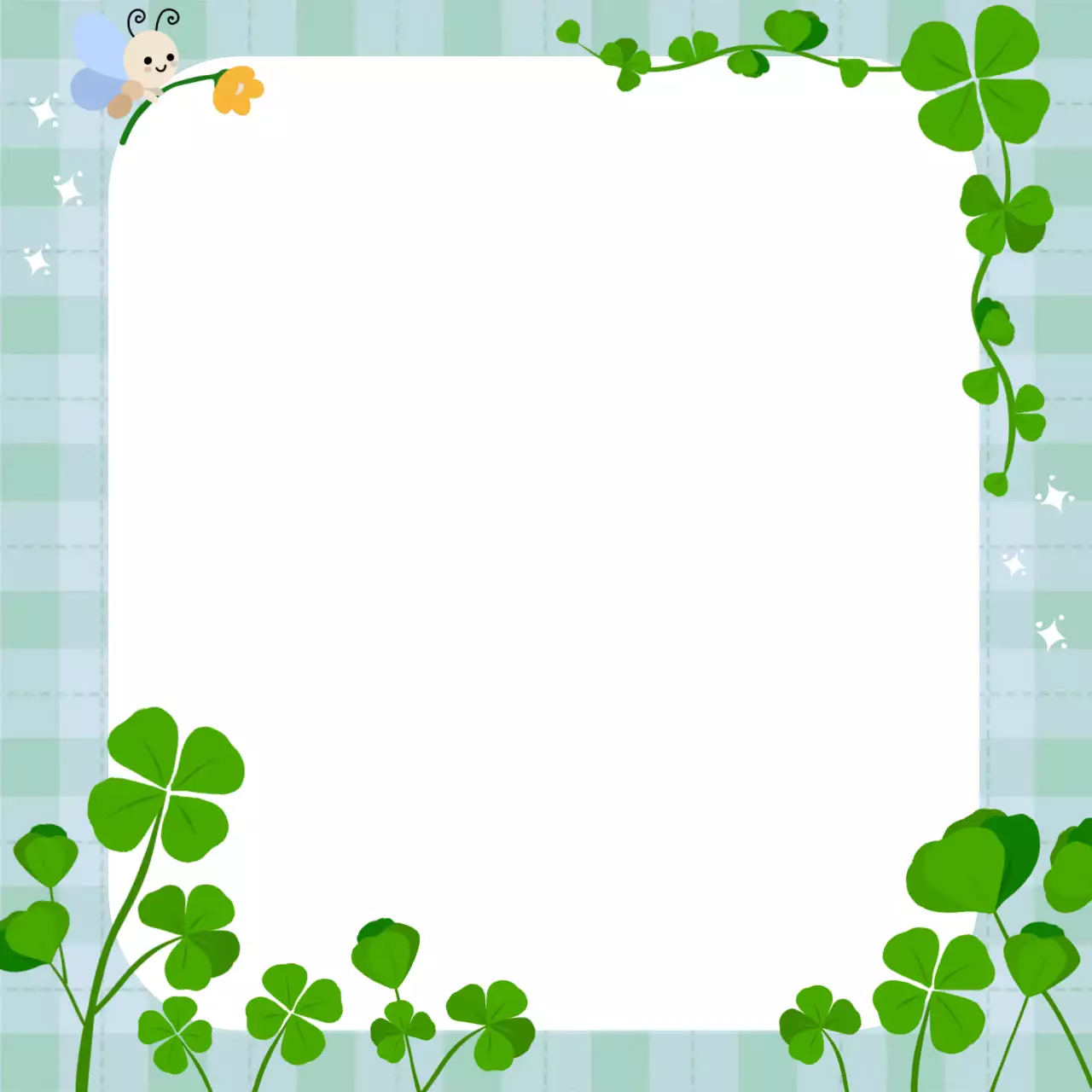 초록 아기자기한 편지