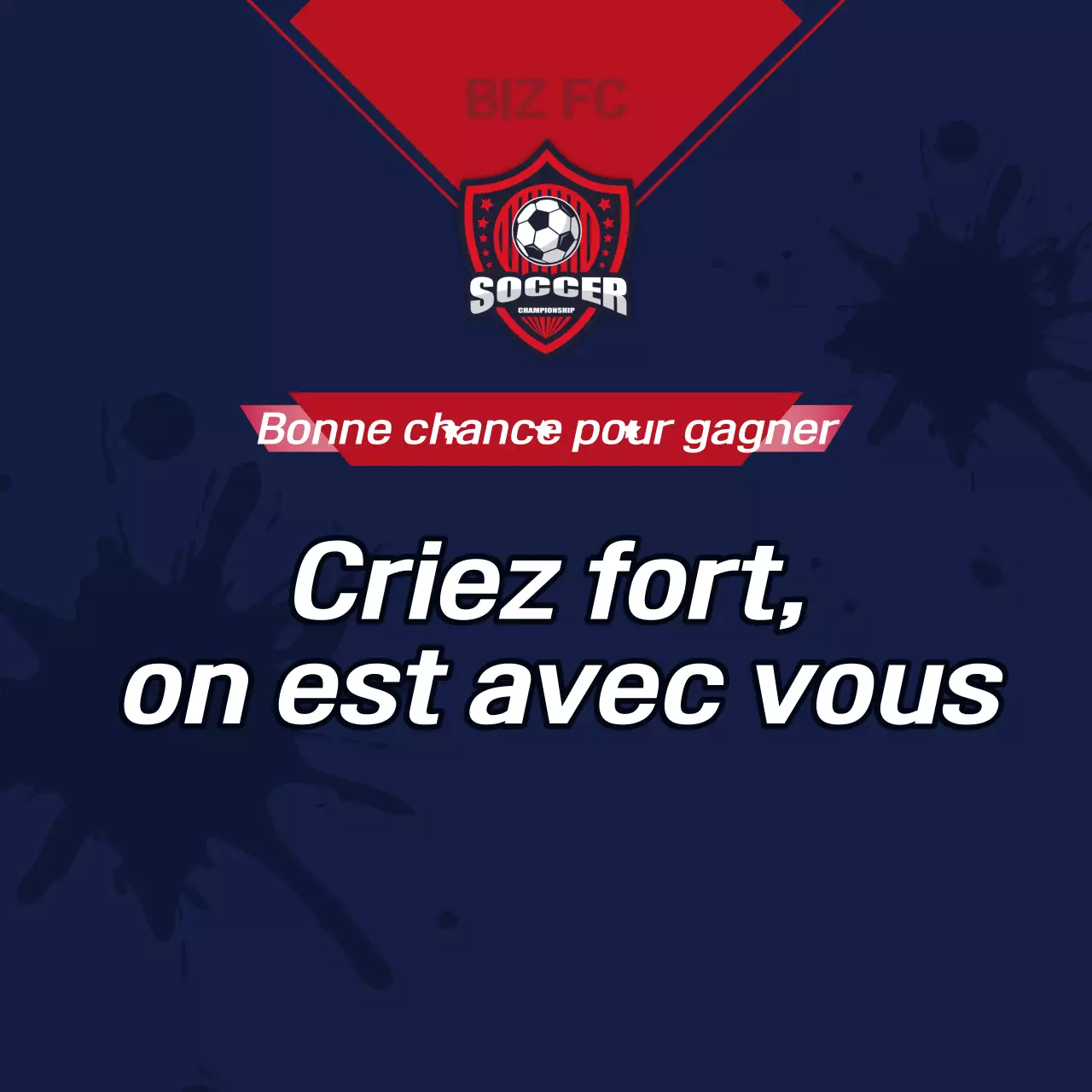 Promotion de football moderne rouge