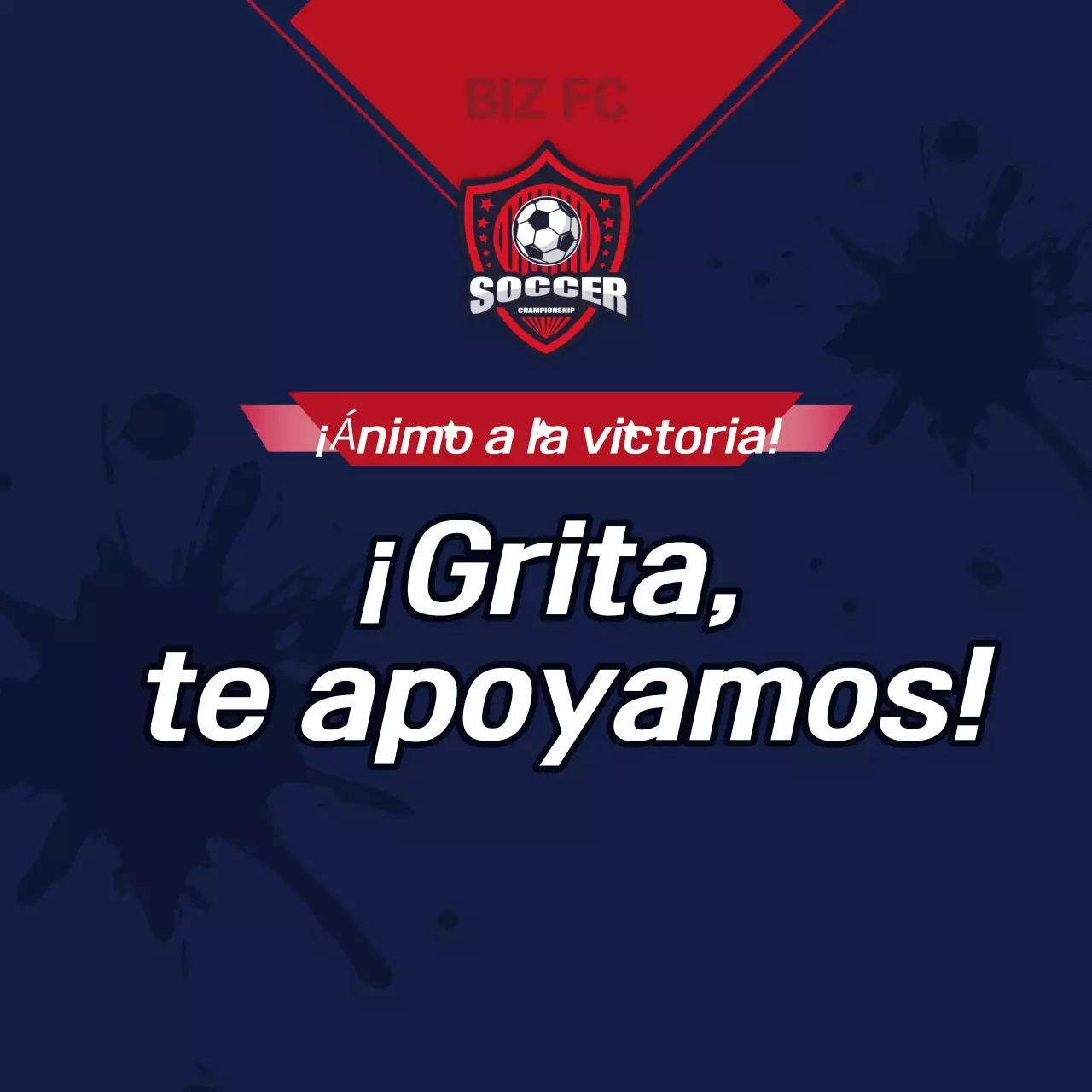 Promoción de fútbol moderno rojo