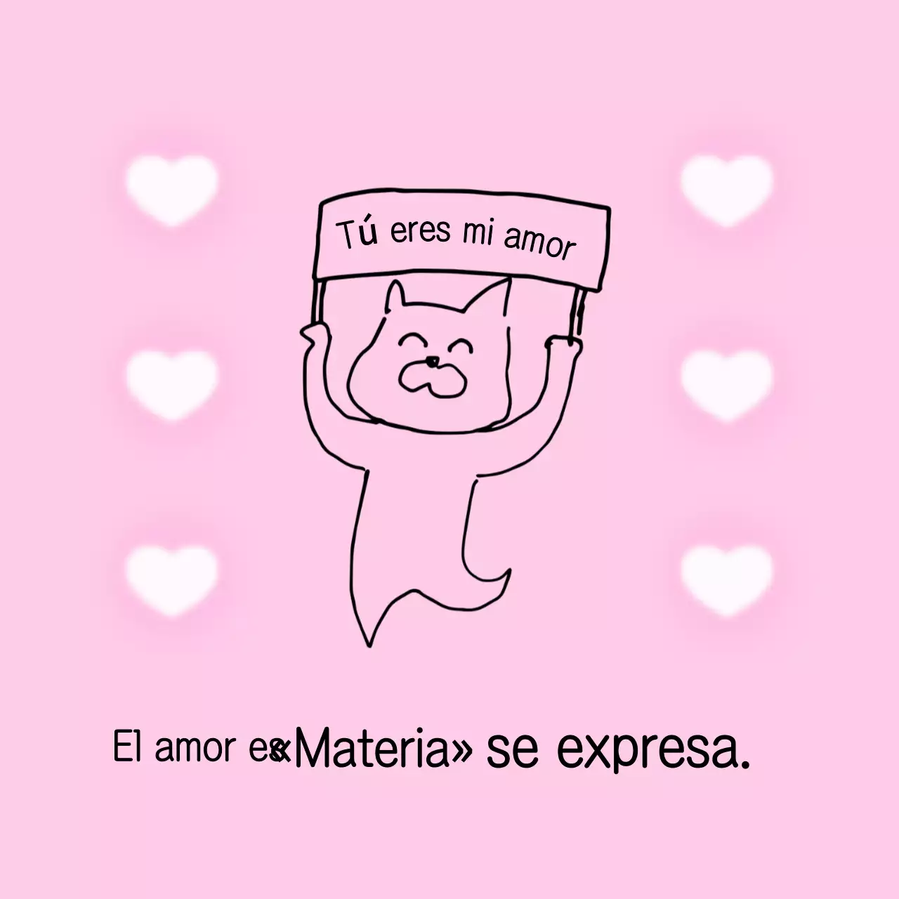 Memes de expresiones de amor rosas y tiernas