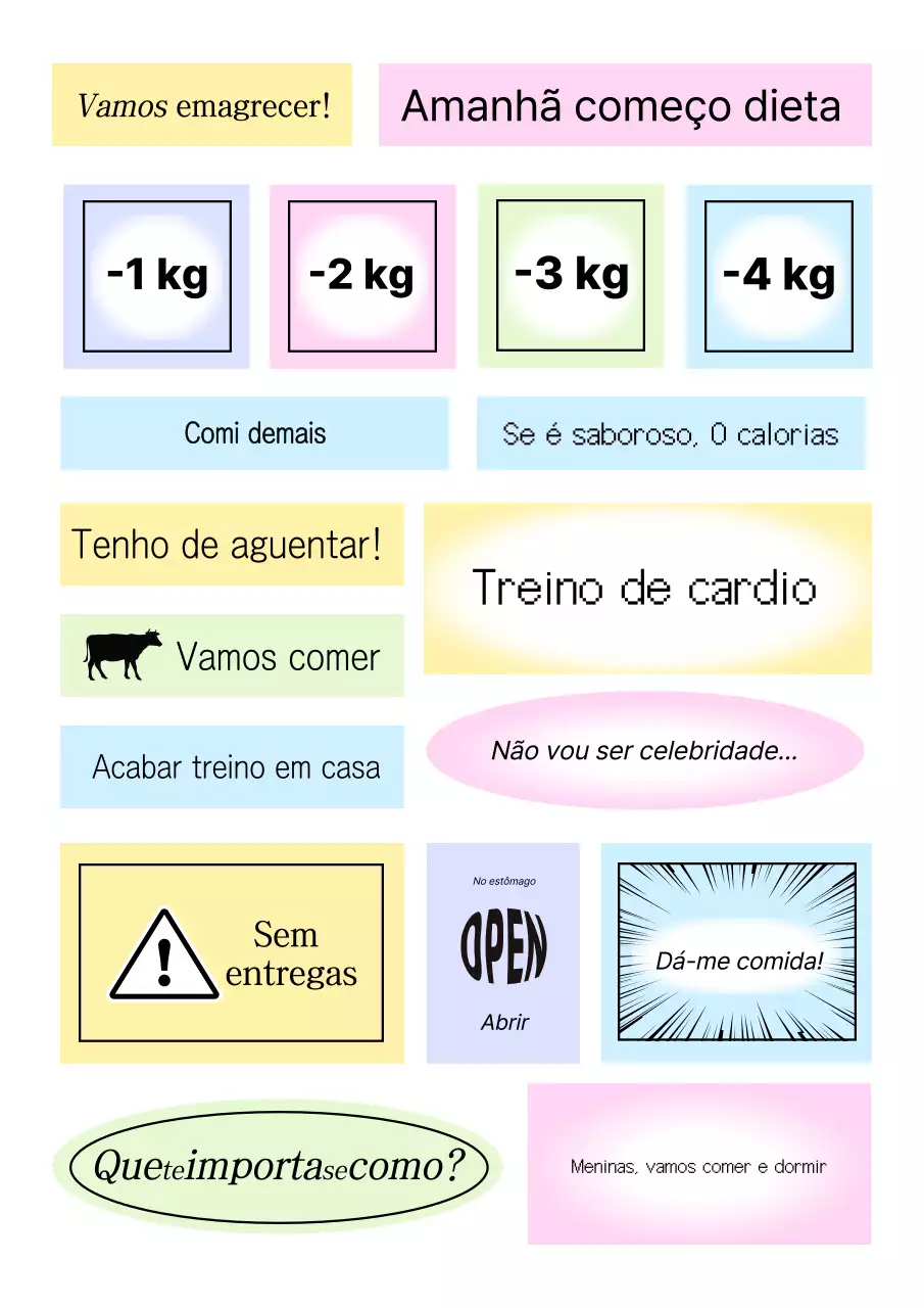 Guia de dieta simples azul