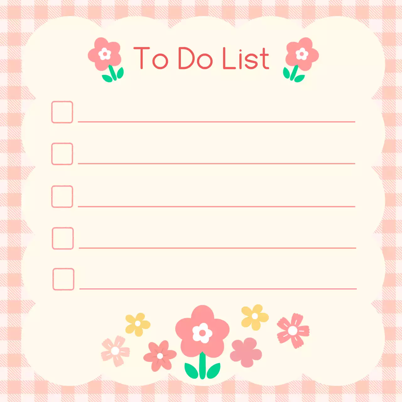 핑크 아기자기한 봄 일정관리