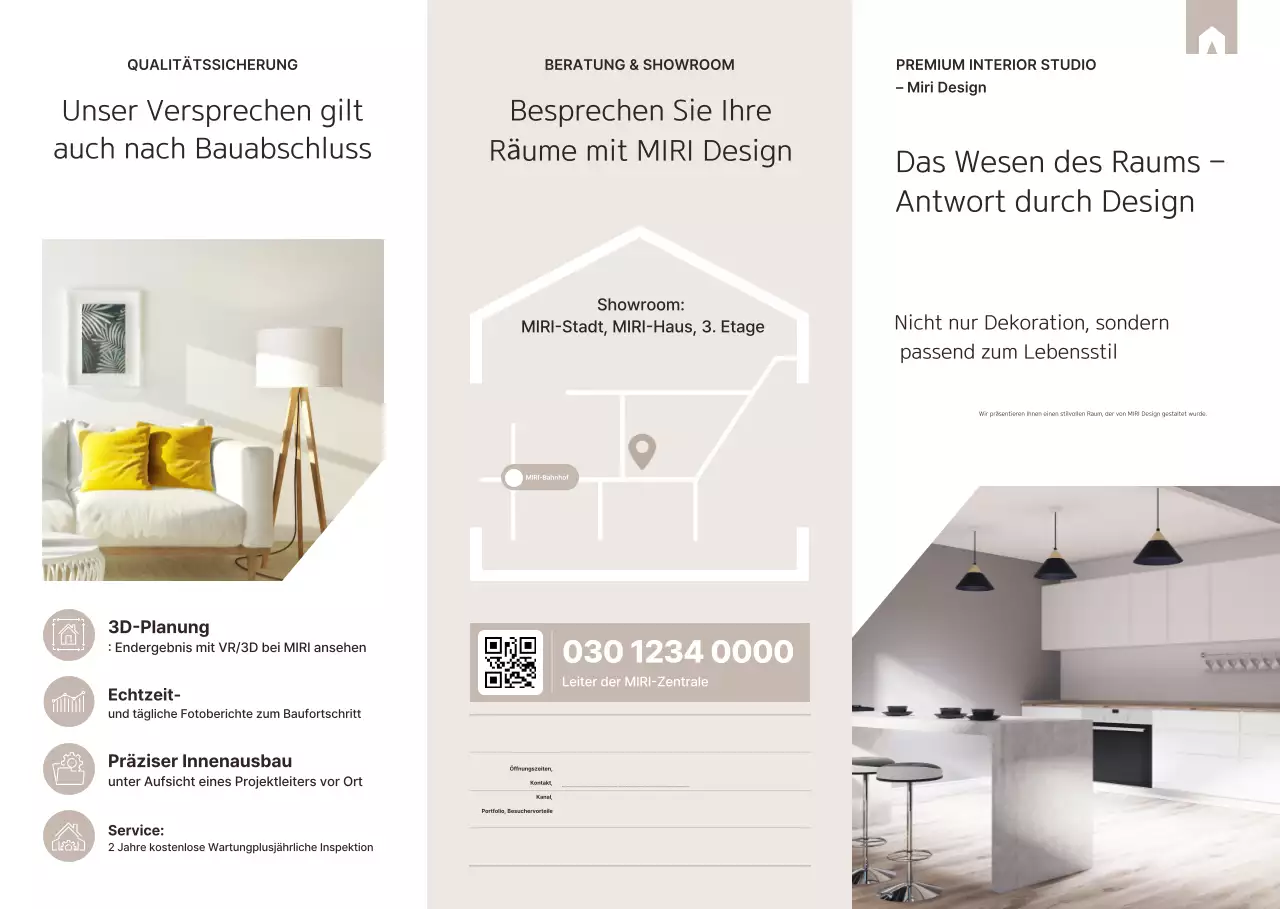 Leitfaden für minimalistische Inneneinrichtung in Beige