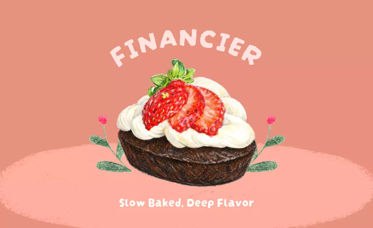 핑크 아기자기한 디저트 홍보