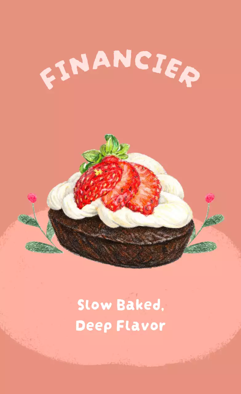 핑크 아기자기한 디저트 홍보