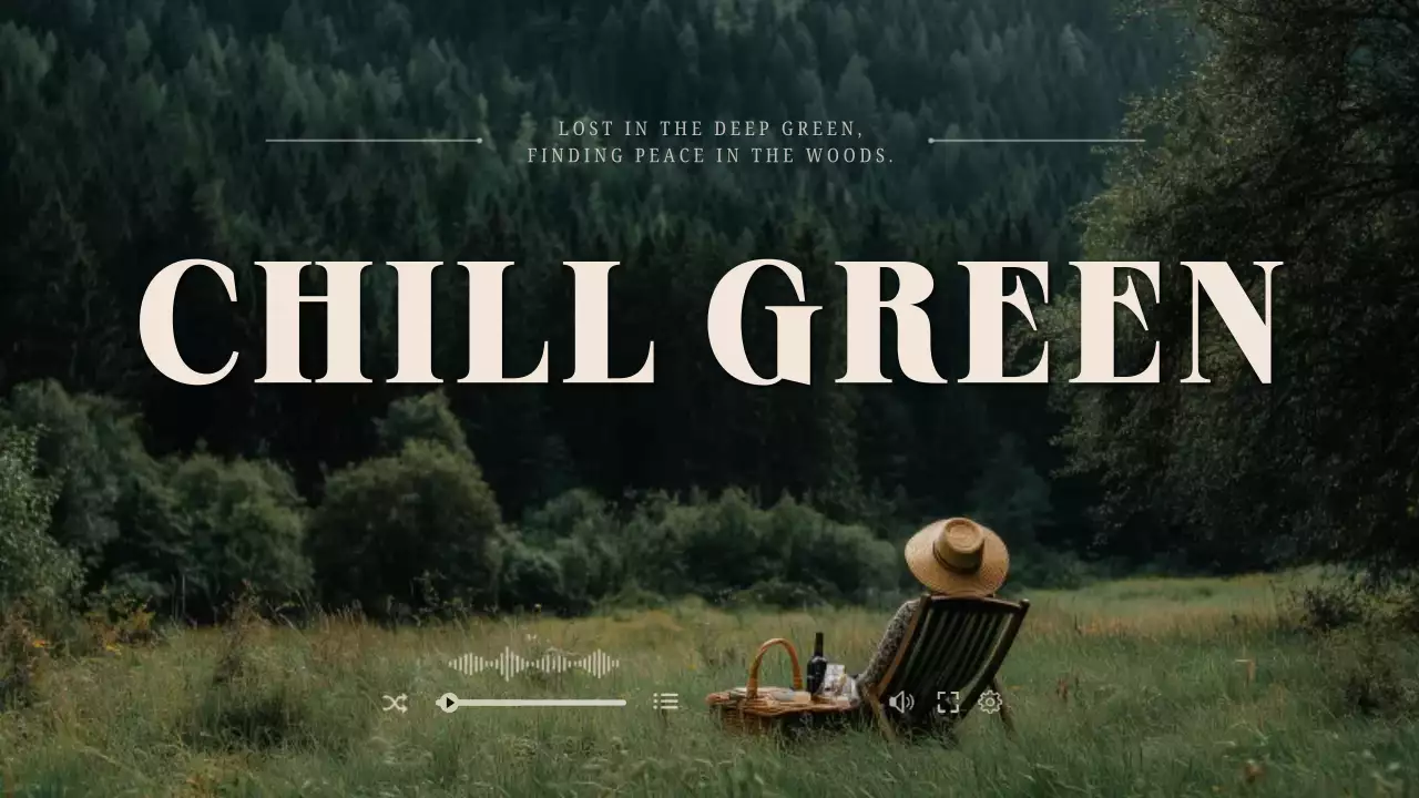 초록 심플 자연 휴식 안내