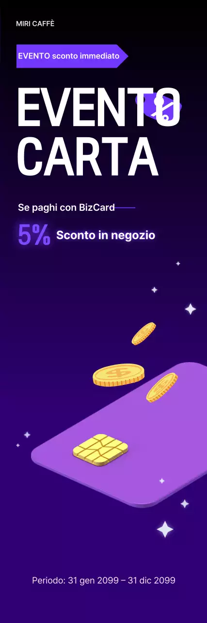 Promozione dell'evento sconto Bora Neat Card