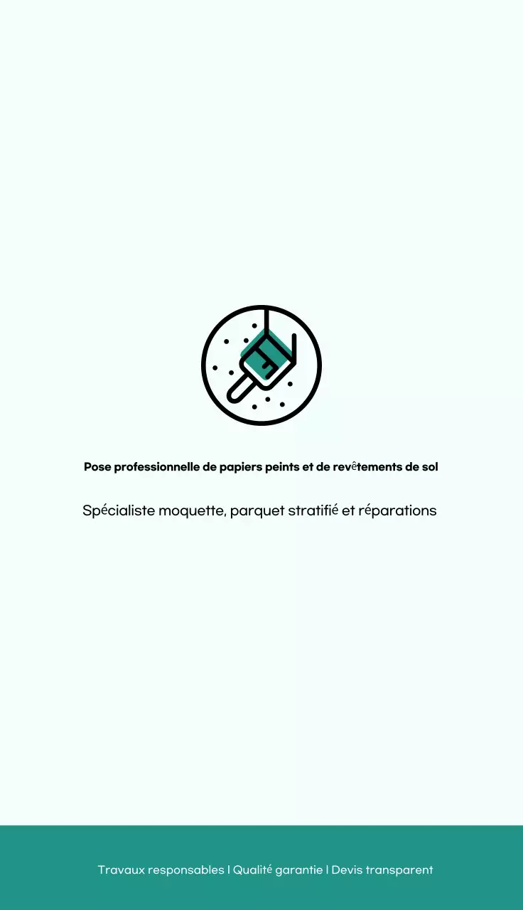 Promotion intérieure simple et menthe