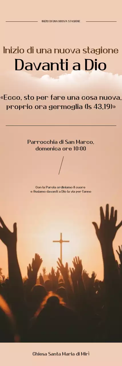 Evento in chiesa beige pulito