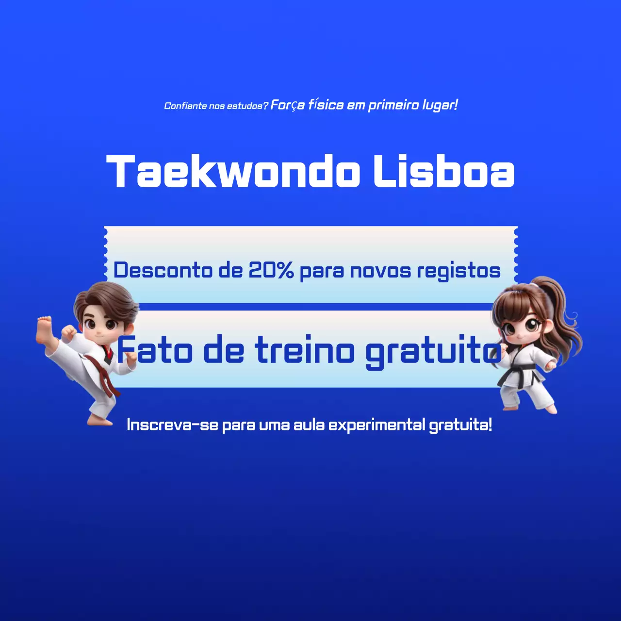 Aviso de Recrutamento da Blue Modern Taekwondo