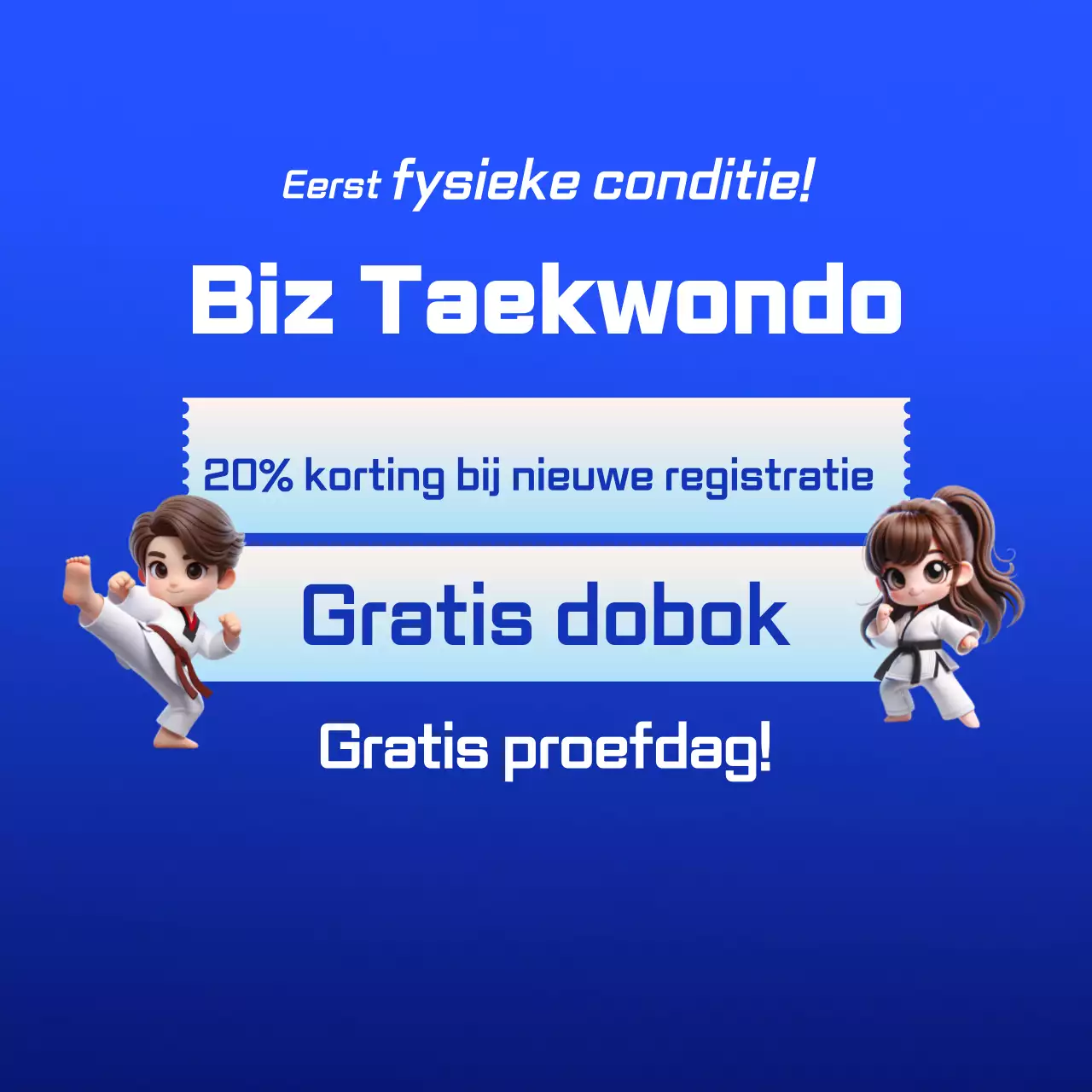 Wervingsbericht voor Blue Modern Taekwondo