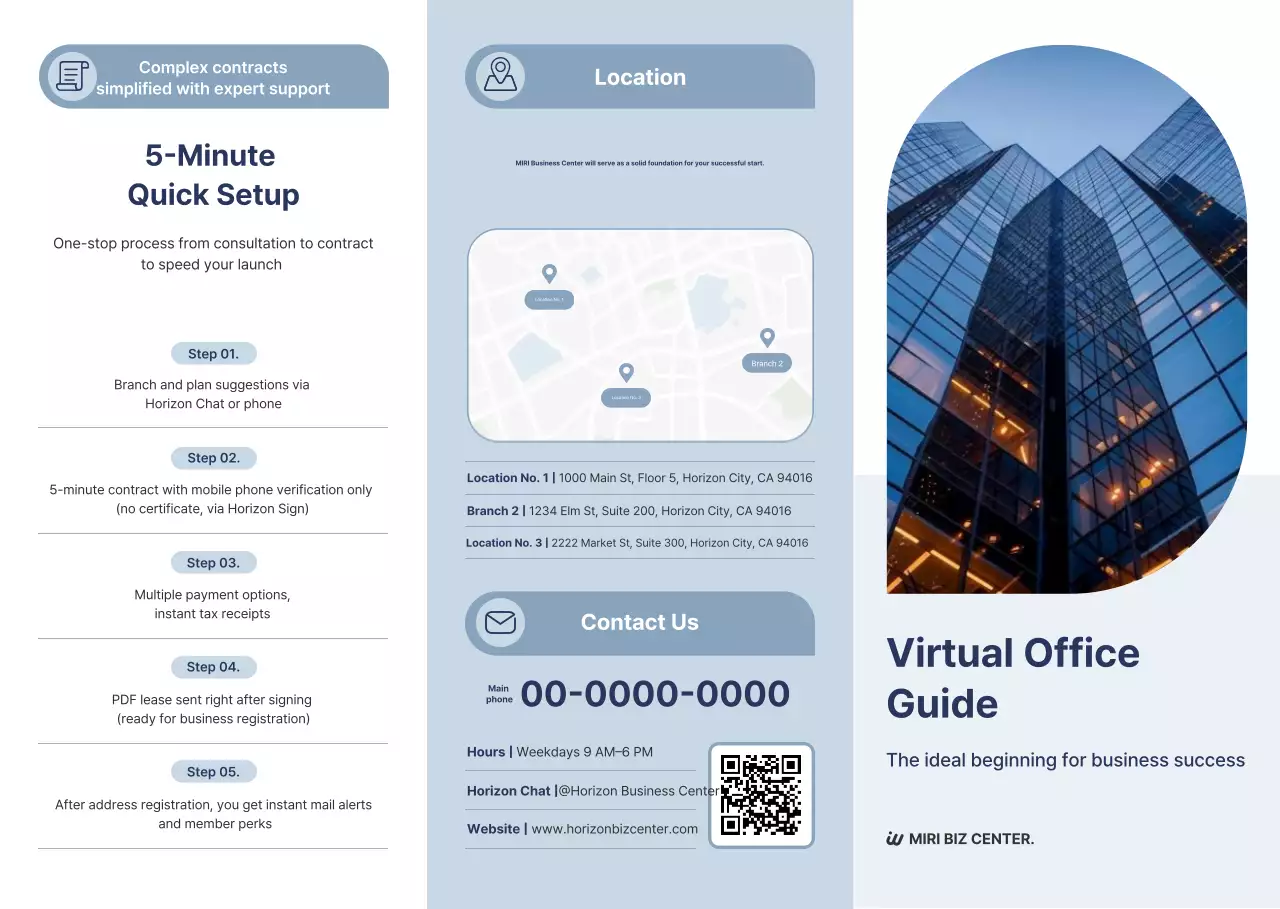 Blue Neat Virtual Office Service Guide