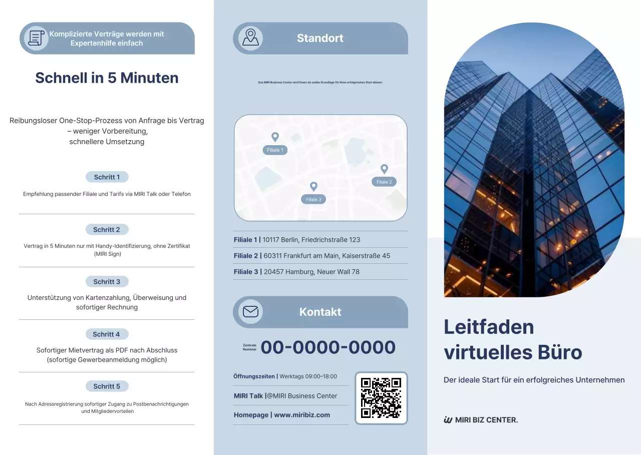 Leitfaden für den virtuellen Büroservice Blue Neat