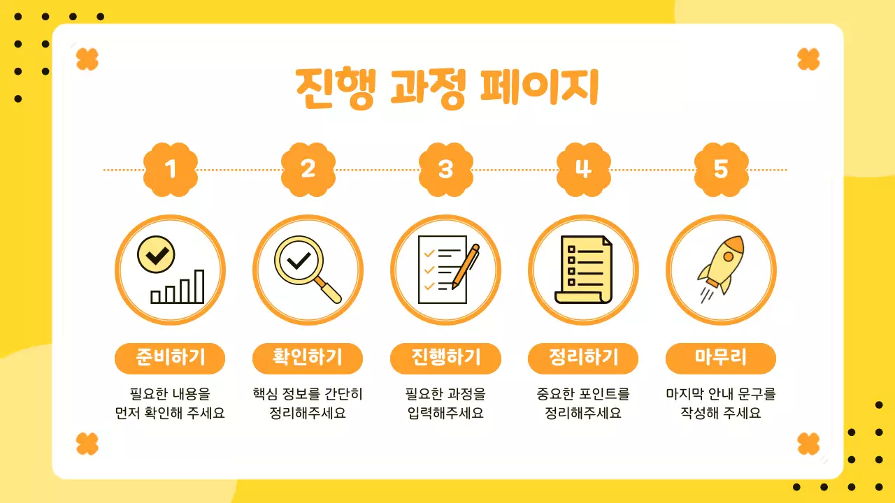 노랑 심플 스마일 콘텐츠 안내