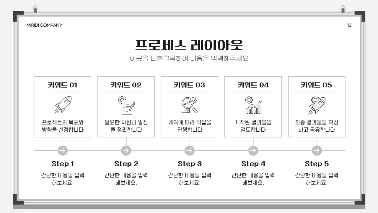 흰색 깔끔 비즈니스 보고서 안내