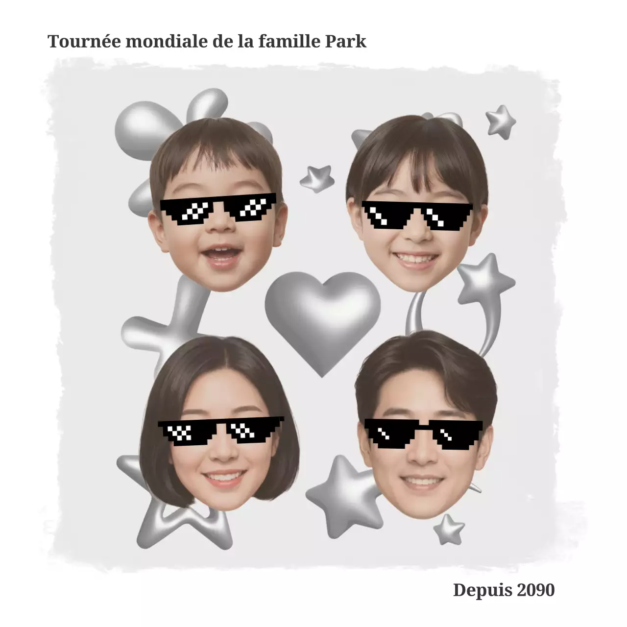 événement familial soigné en gris