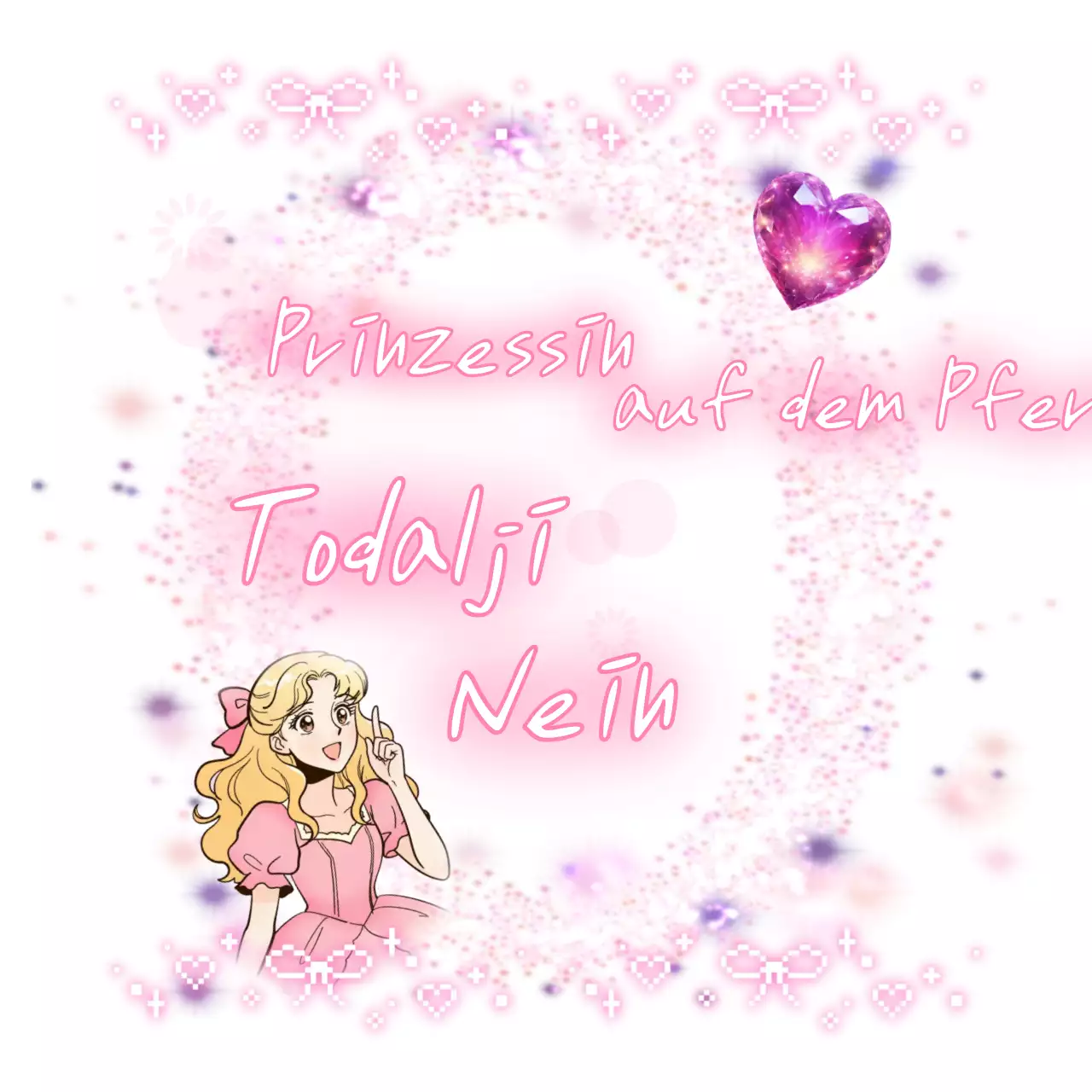 Pink, süßer Liebescomic