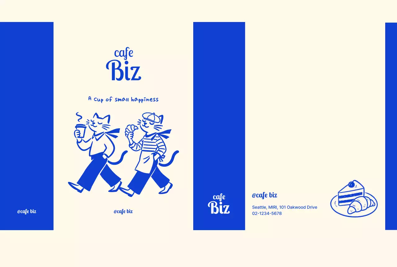 Promosi Blue Simple Cafe