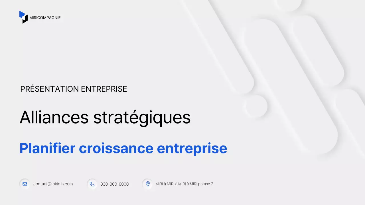Planification d'entreprise moderne blanche