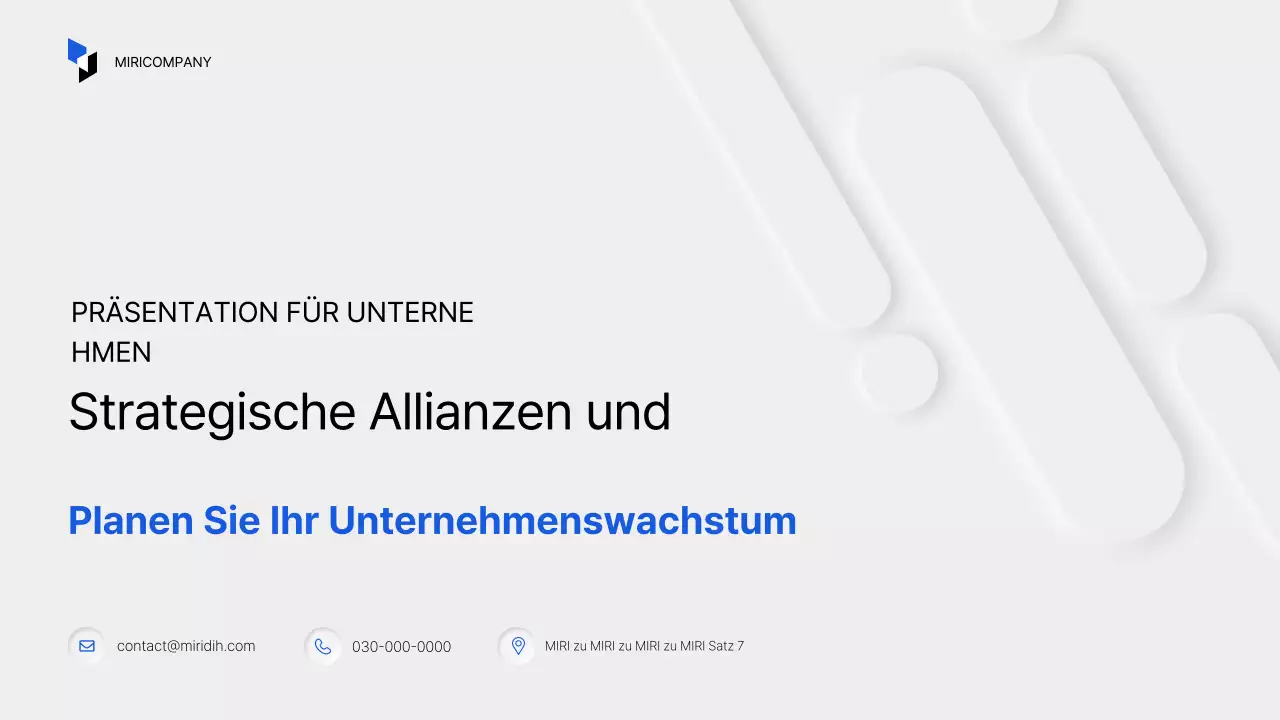 Moderne Geschäftsplanung von White