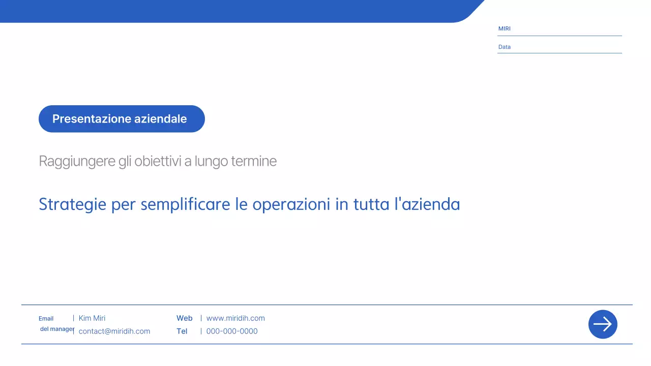 Strategia di efficienza operativa di Blue Modern Warrior