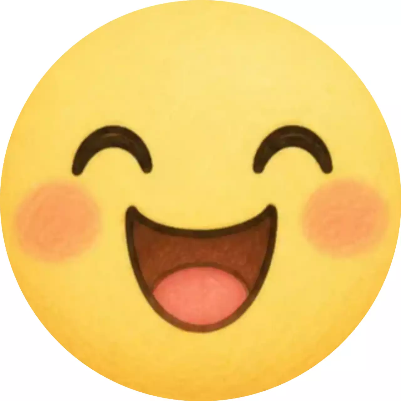 노란색 심플 웃는 얼굴 이모티콘 굿즈
