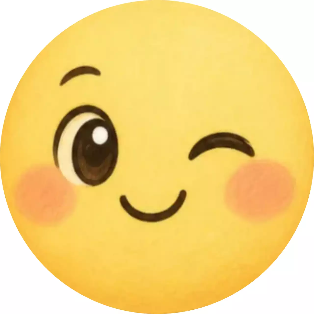 노랑 심플 이모티콘 스티커