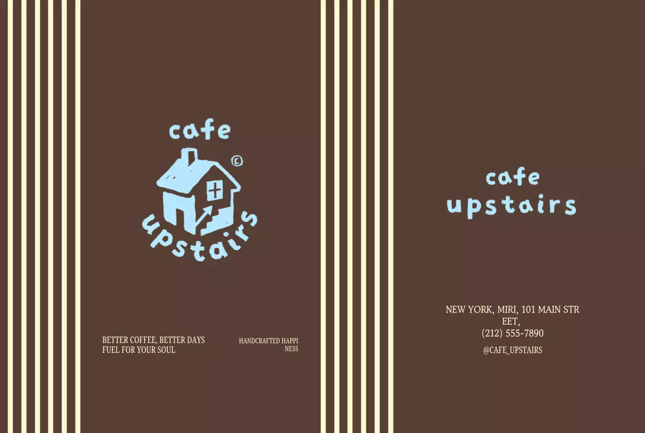 Promosi Kafe Minimalis Cokelat