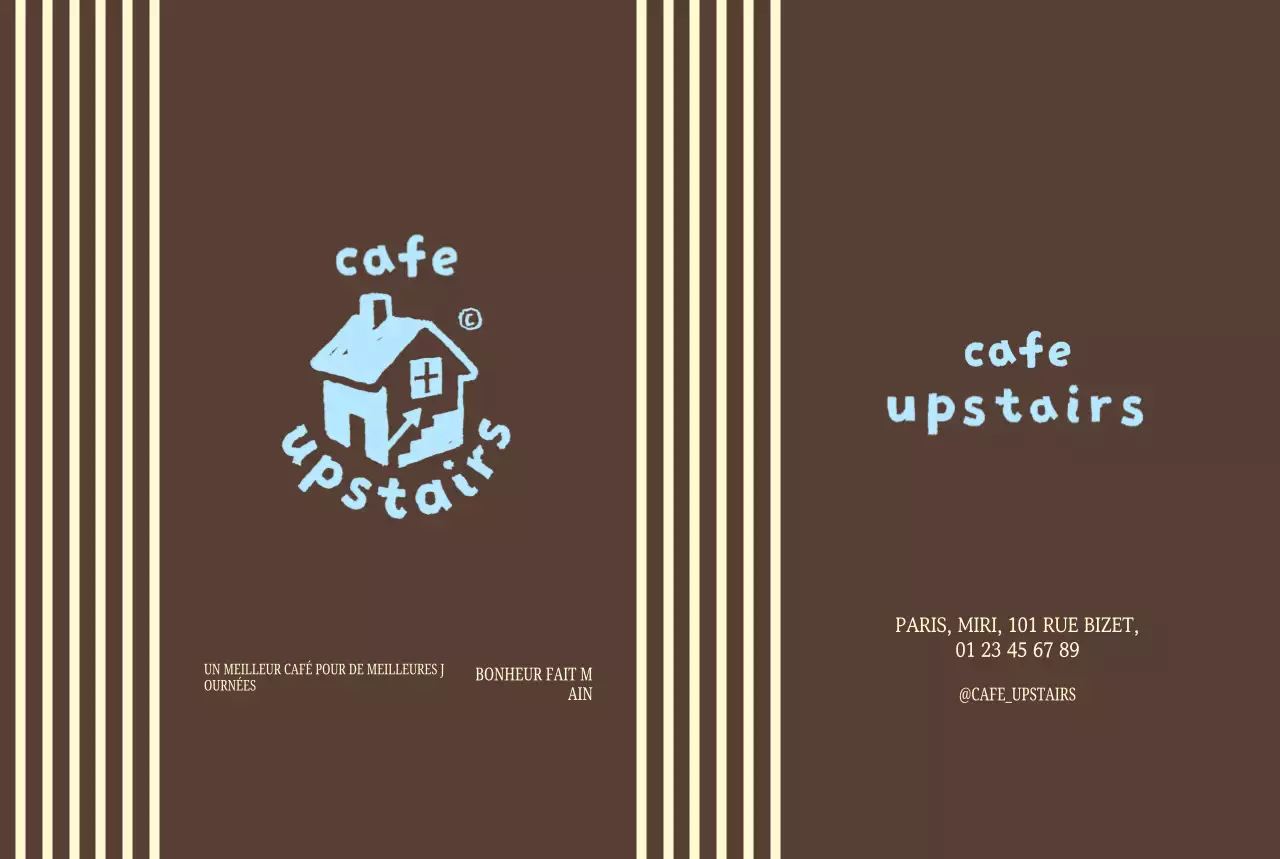 Promotion du café minimaliste marron