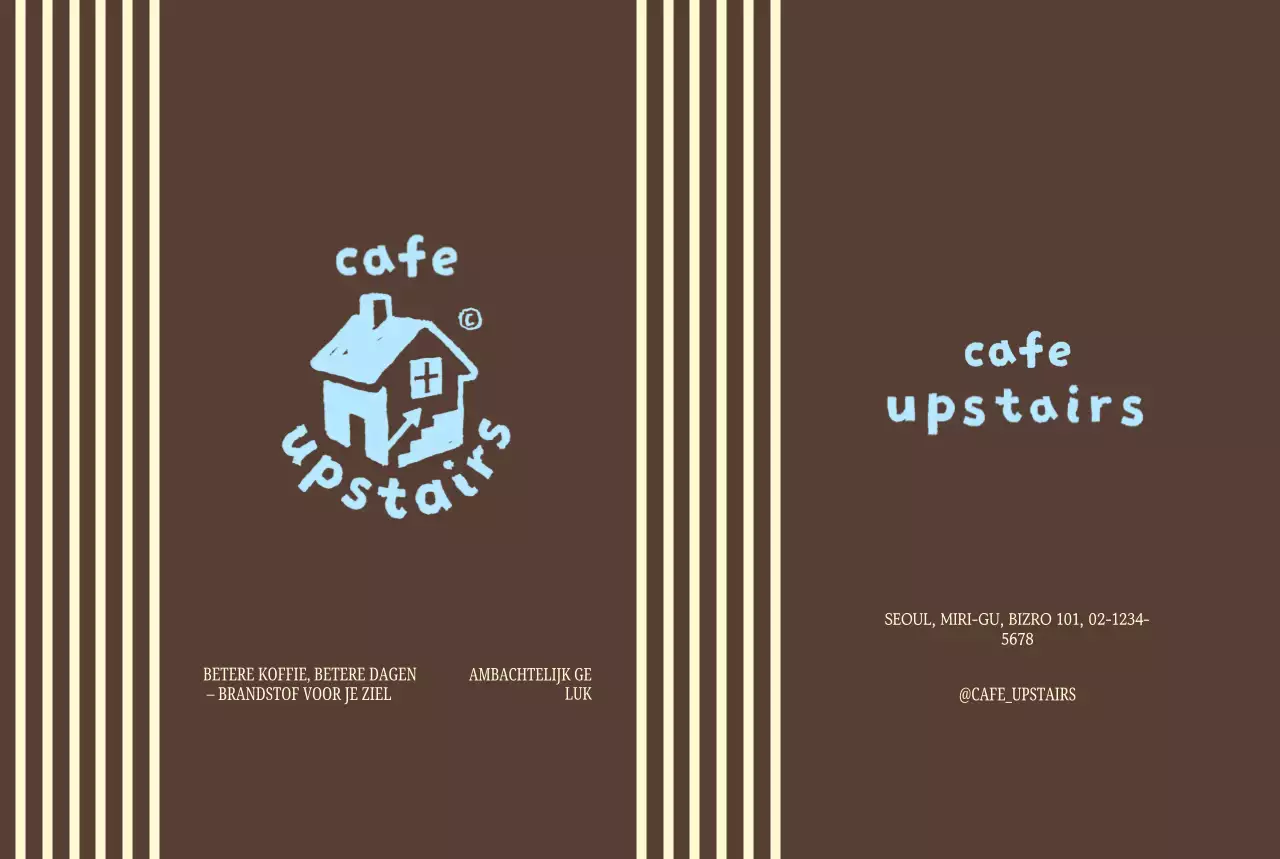 Brown Minimalist Café Promotie