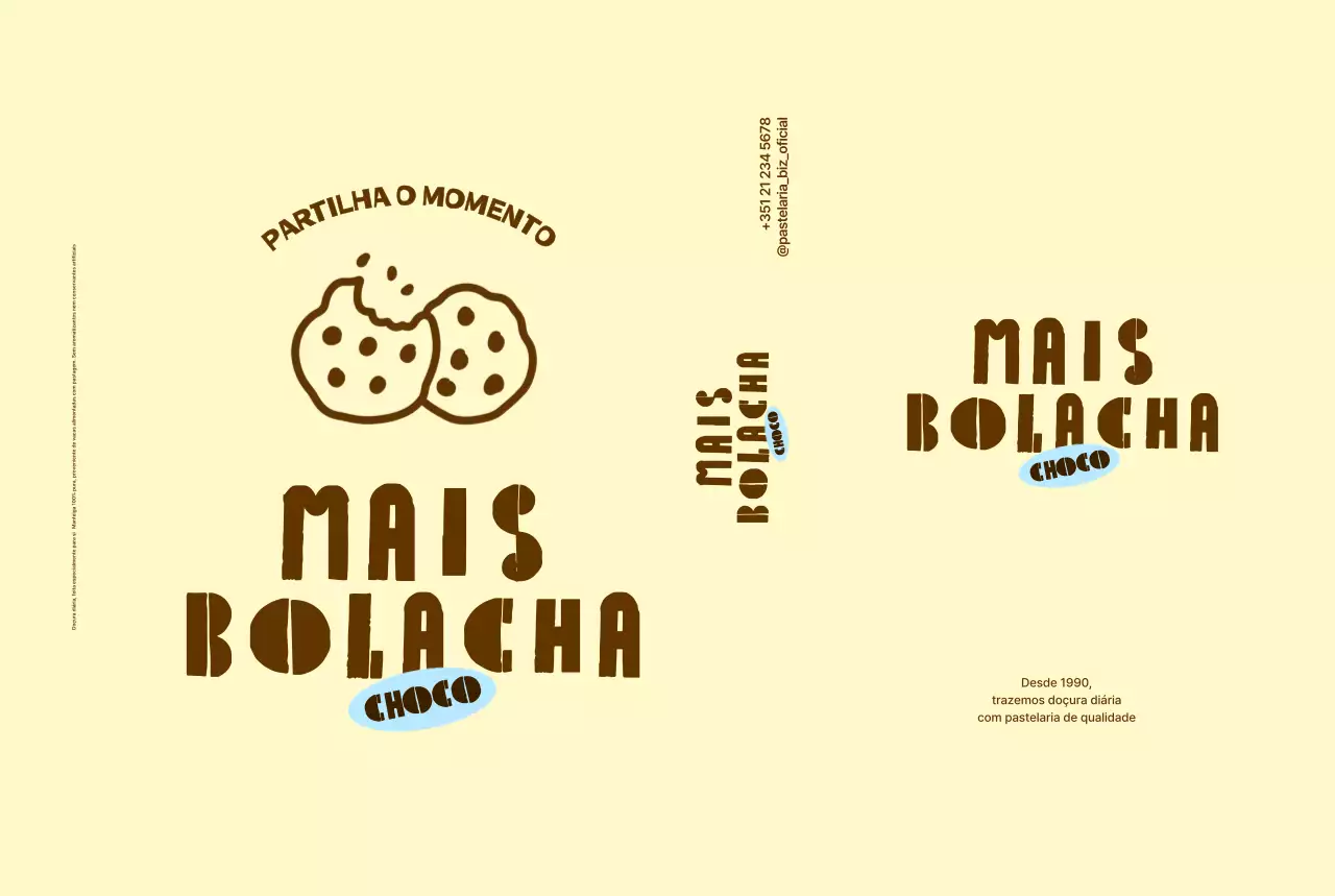 Promoção de produto: Biscoito de chocolate simples bege
