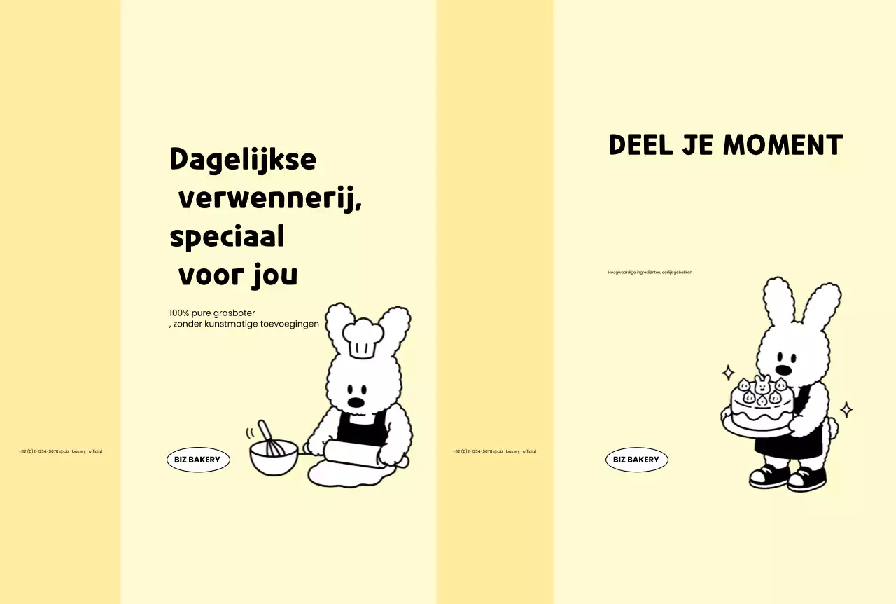Aanbieding van Yellow Simple Bakery