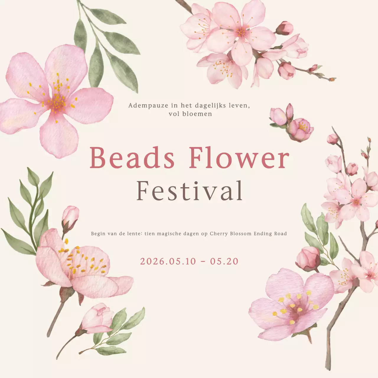 Gids voor het Roze Eenvoudige Bloemenfestival