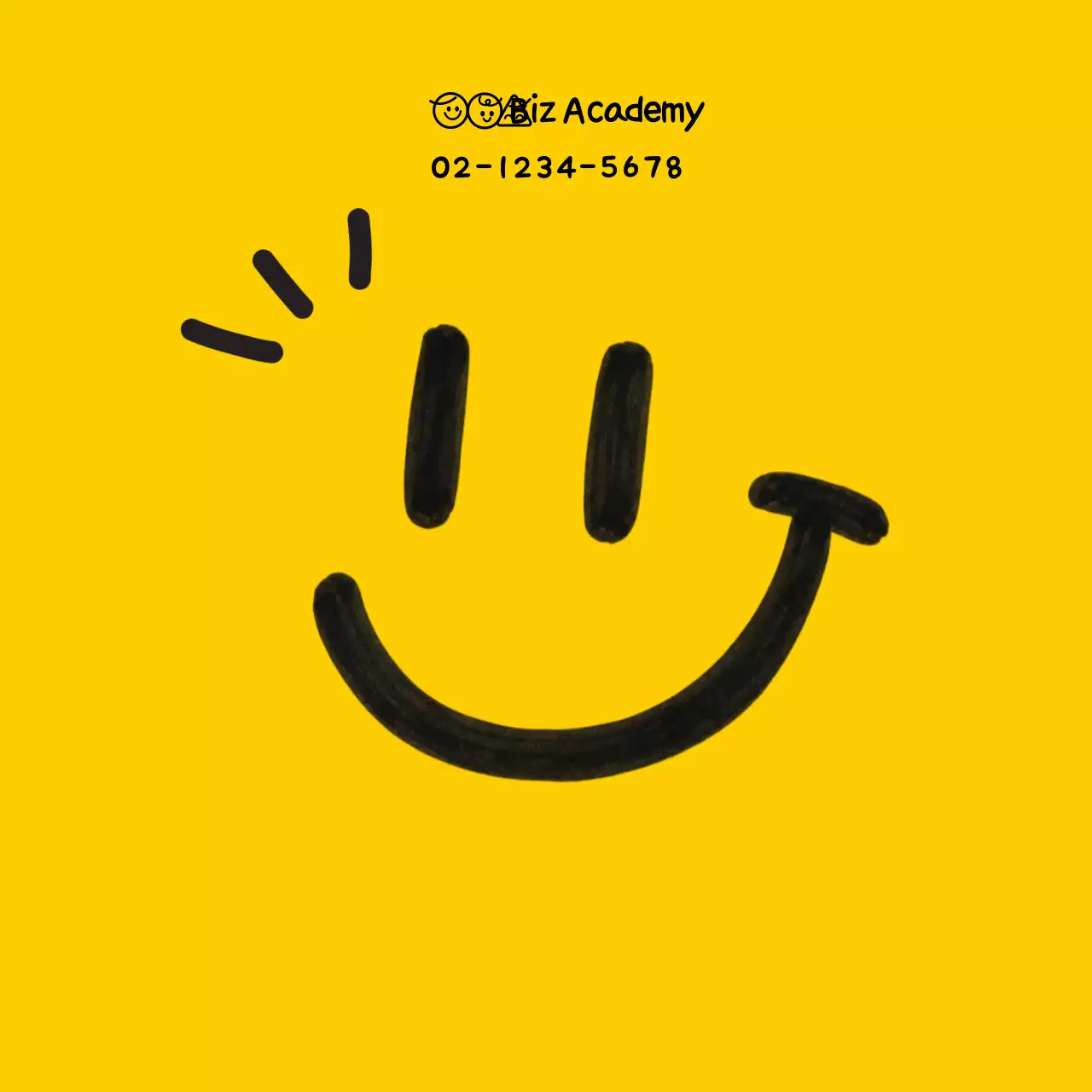Yellow Minimal Academy Promotion