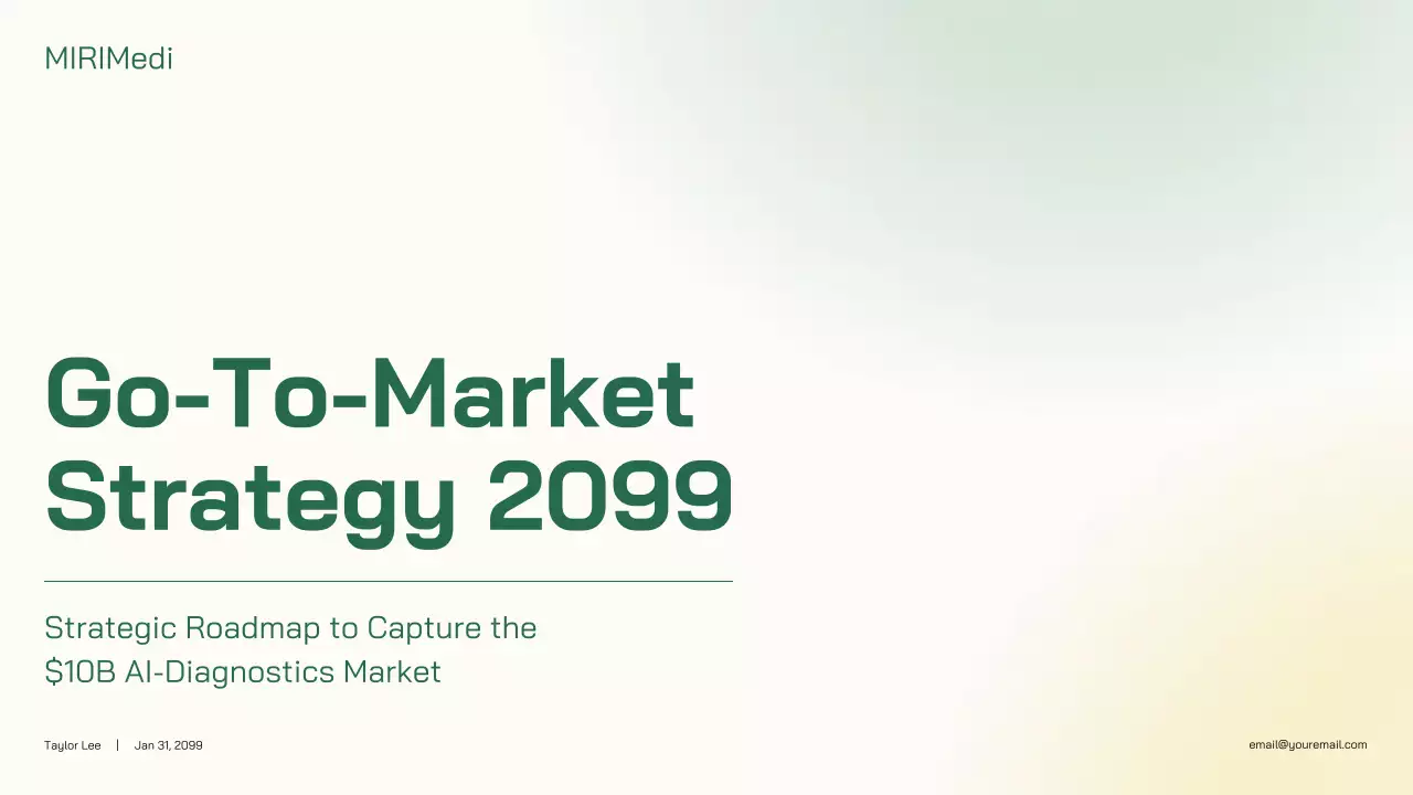 Green Minimal AI Go-To-Market Strategy Presentation