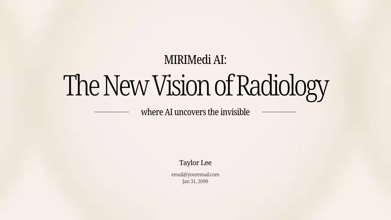 베이지색 모던 AI 제품 프레젠테이션
