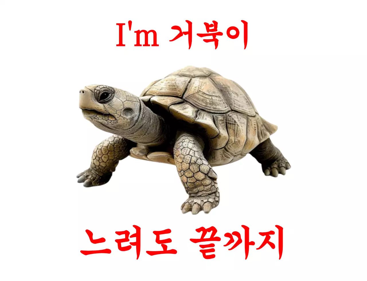 빨강 심플 동물 거북이 포토프레인