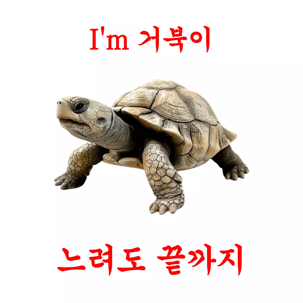 빨강 심플 동물 거북이 포토프레인
