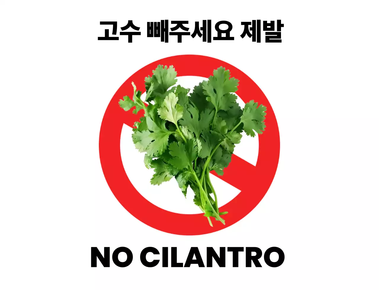 빨강 심플 음식 알레르기 안내