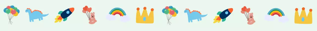 민트 아기자기한 어린이날 배경