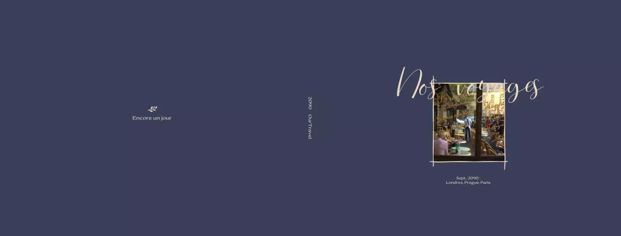 Guide de voyage Navy Blue Neat