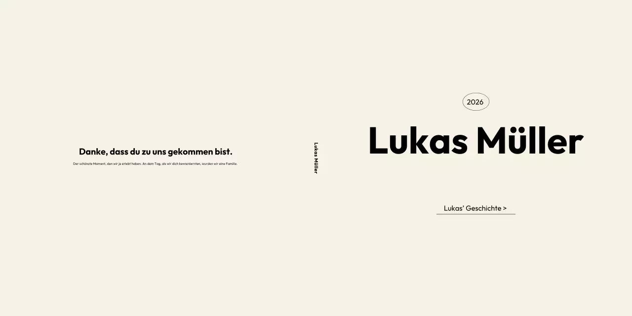 Leitfaden für ein minimalistisches persönliches Statement (Elfenbein)