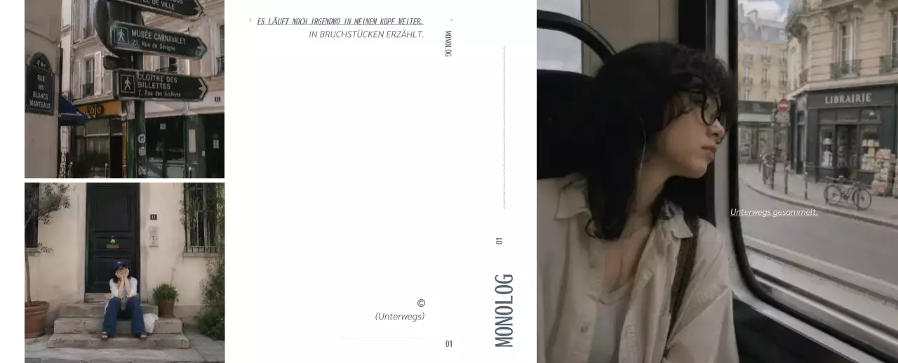 Grauer minimalistischer Reiseführer für den Alltag