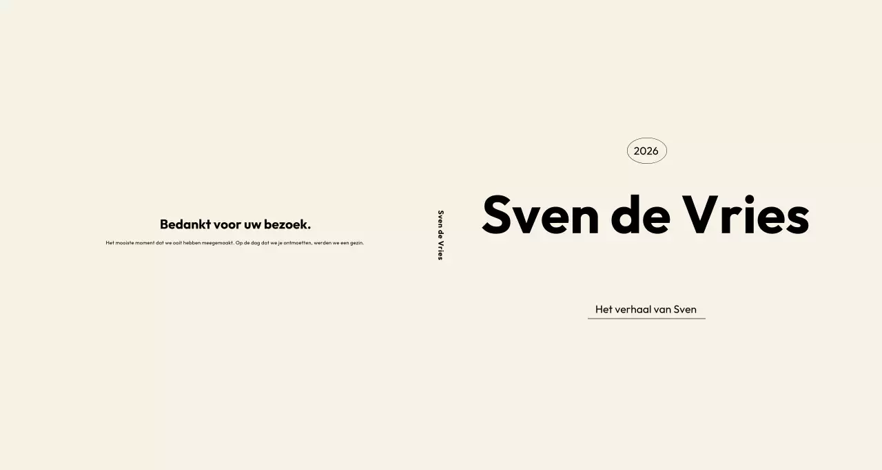 Ivoren minimalistisch profielportfolio