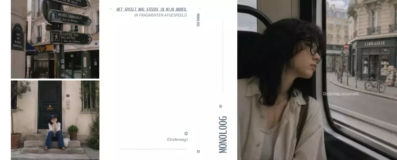 Grijze minimalistische reisgids voor dagelijks gebruik