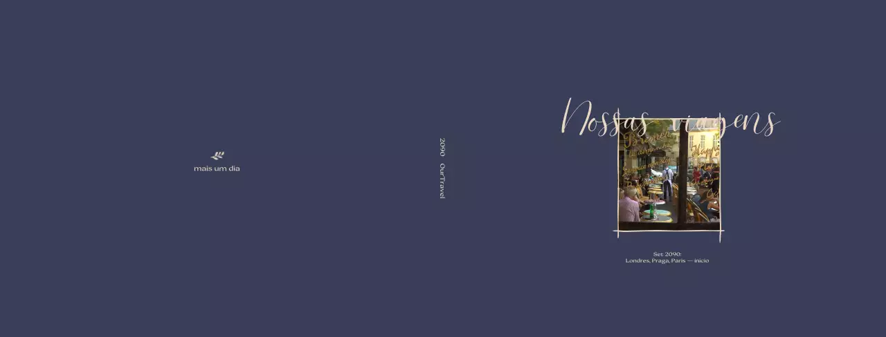 Guia de Viagem Navy Blue Neat
